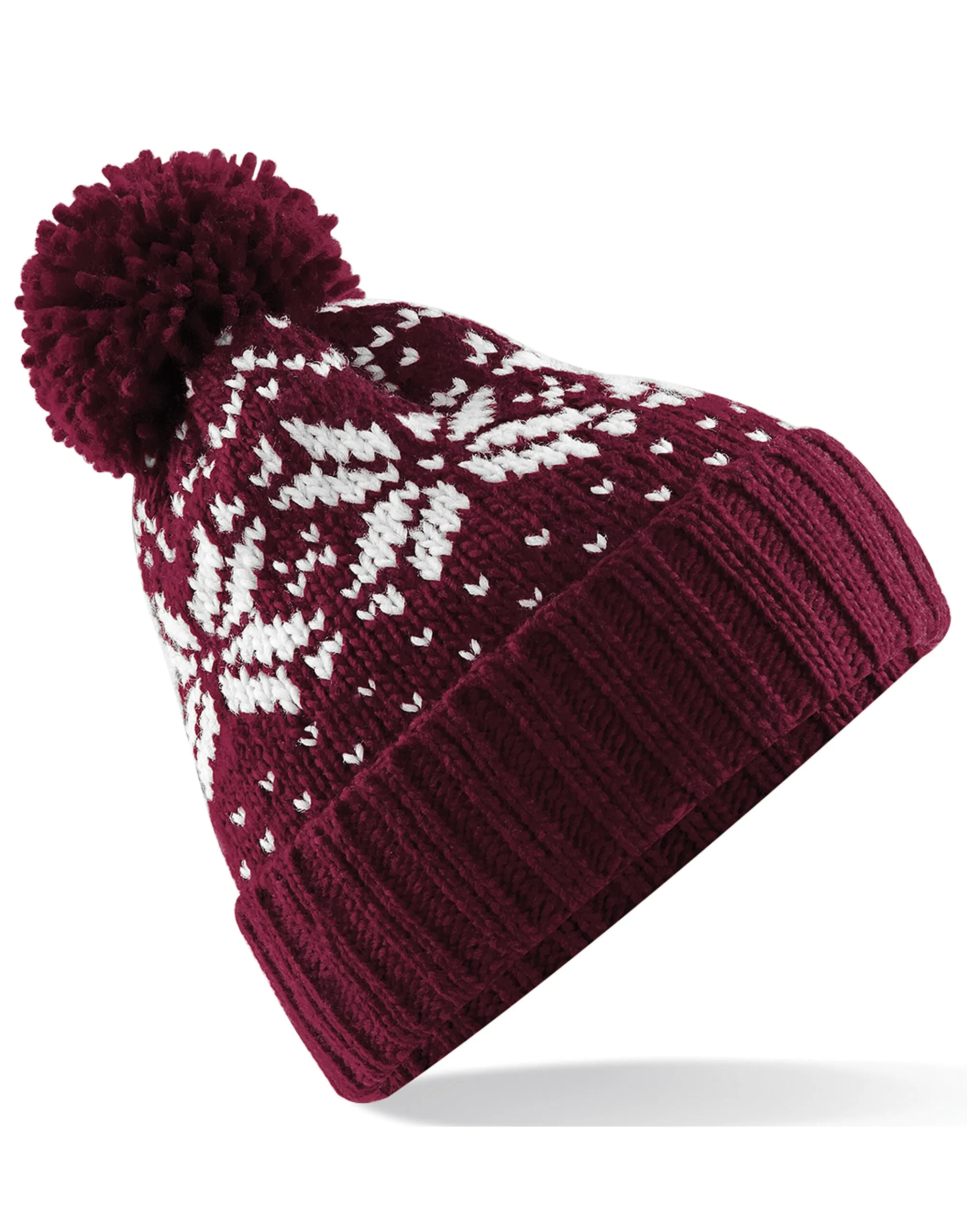 B456 Beechfield Fair Isle Snowstar® Beanie