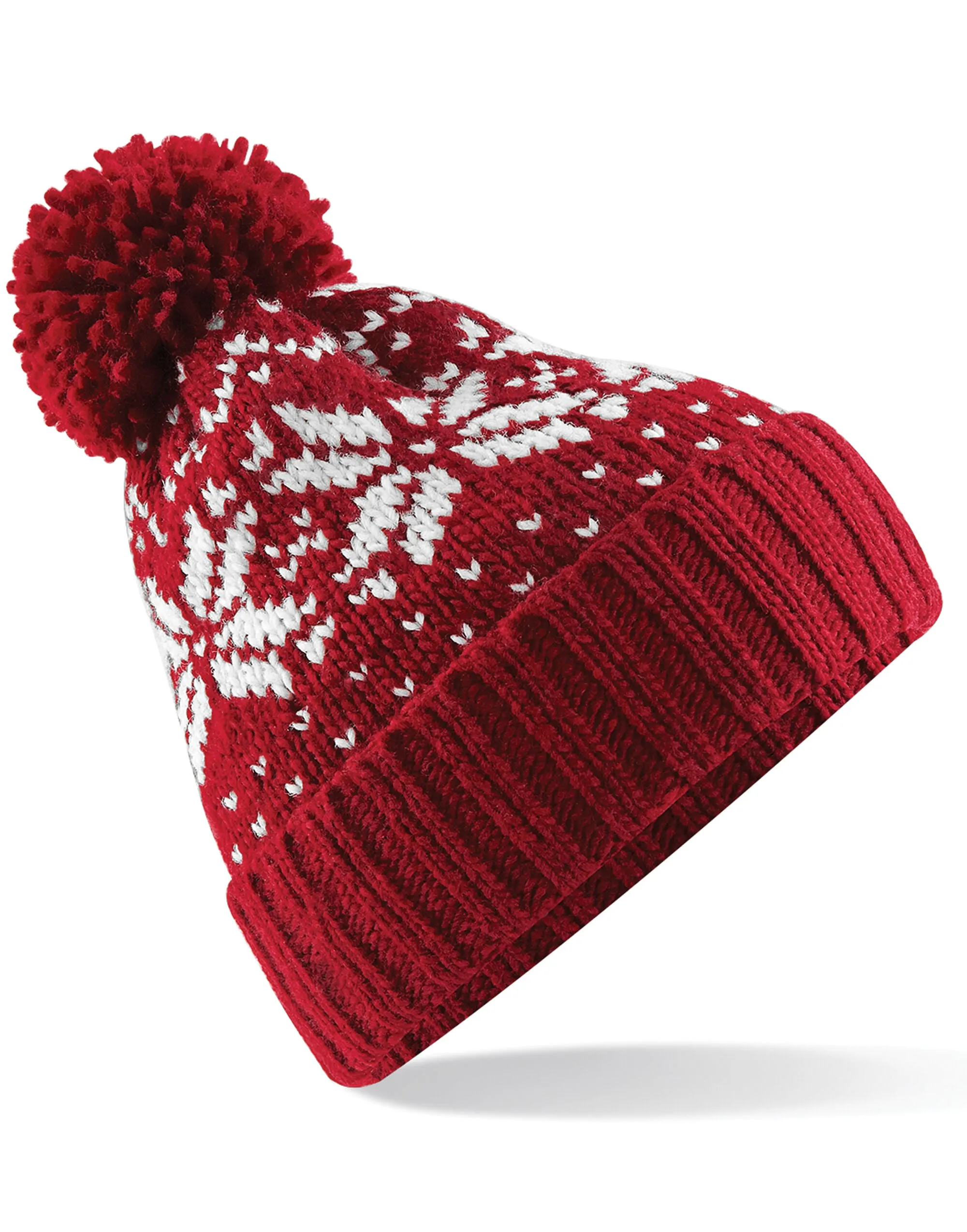 B456 Beechfield Fair Isle Snowstar® Beanie