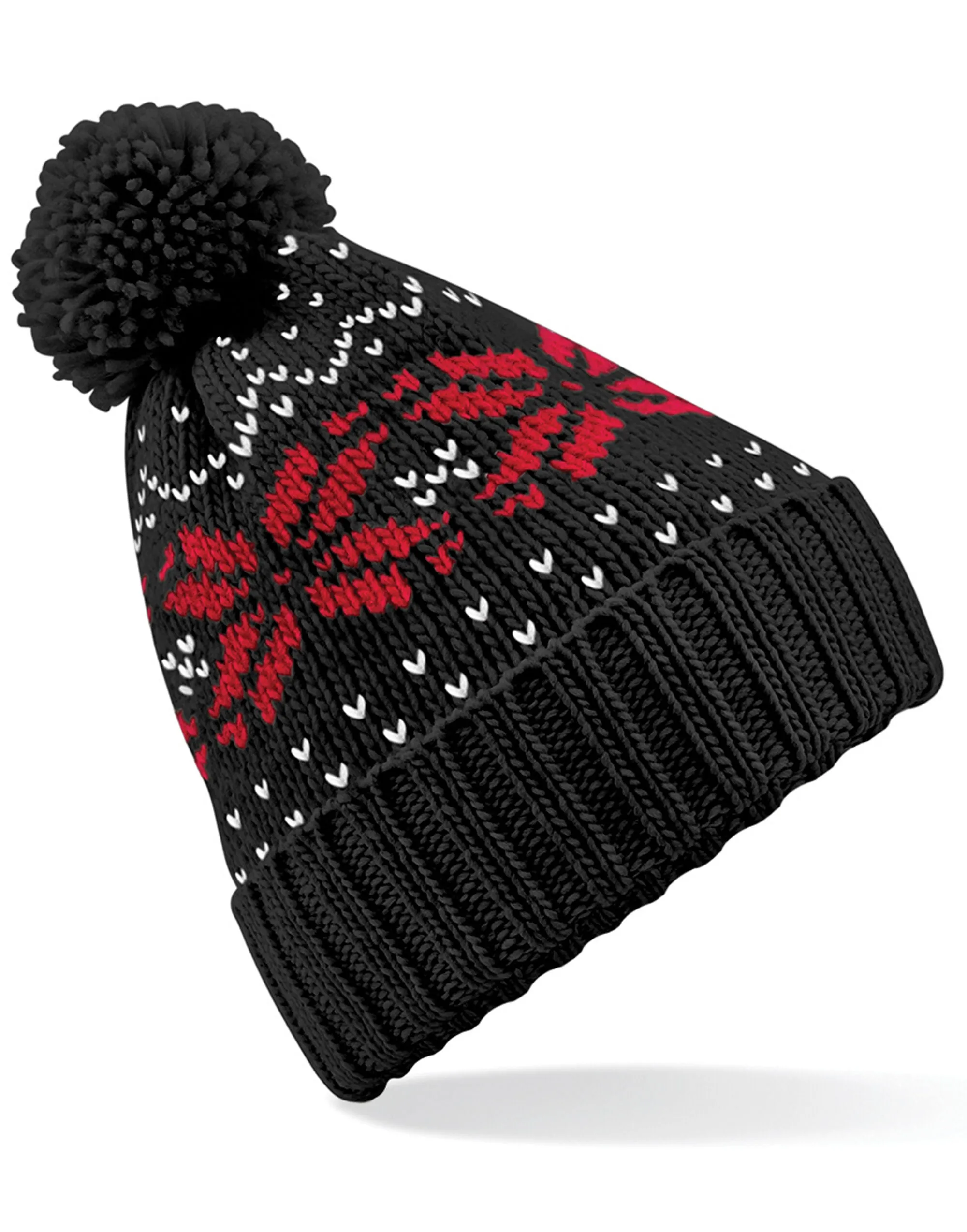 B456 Beechfield Fair Isle Snowstar® Beanie