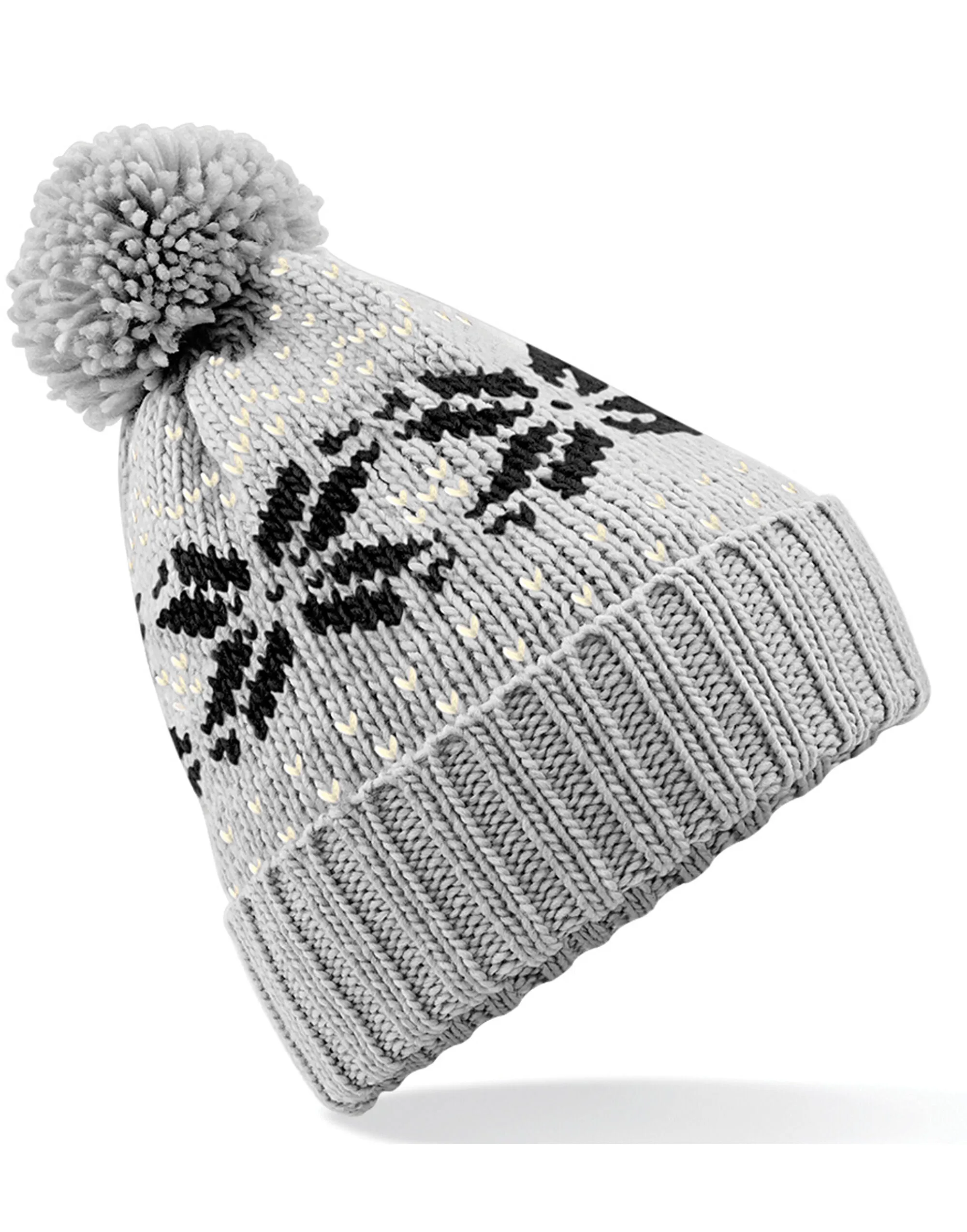 B456 Beechfield Fair Isle Snowstar® Beanie