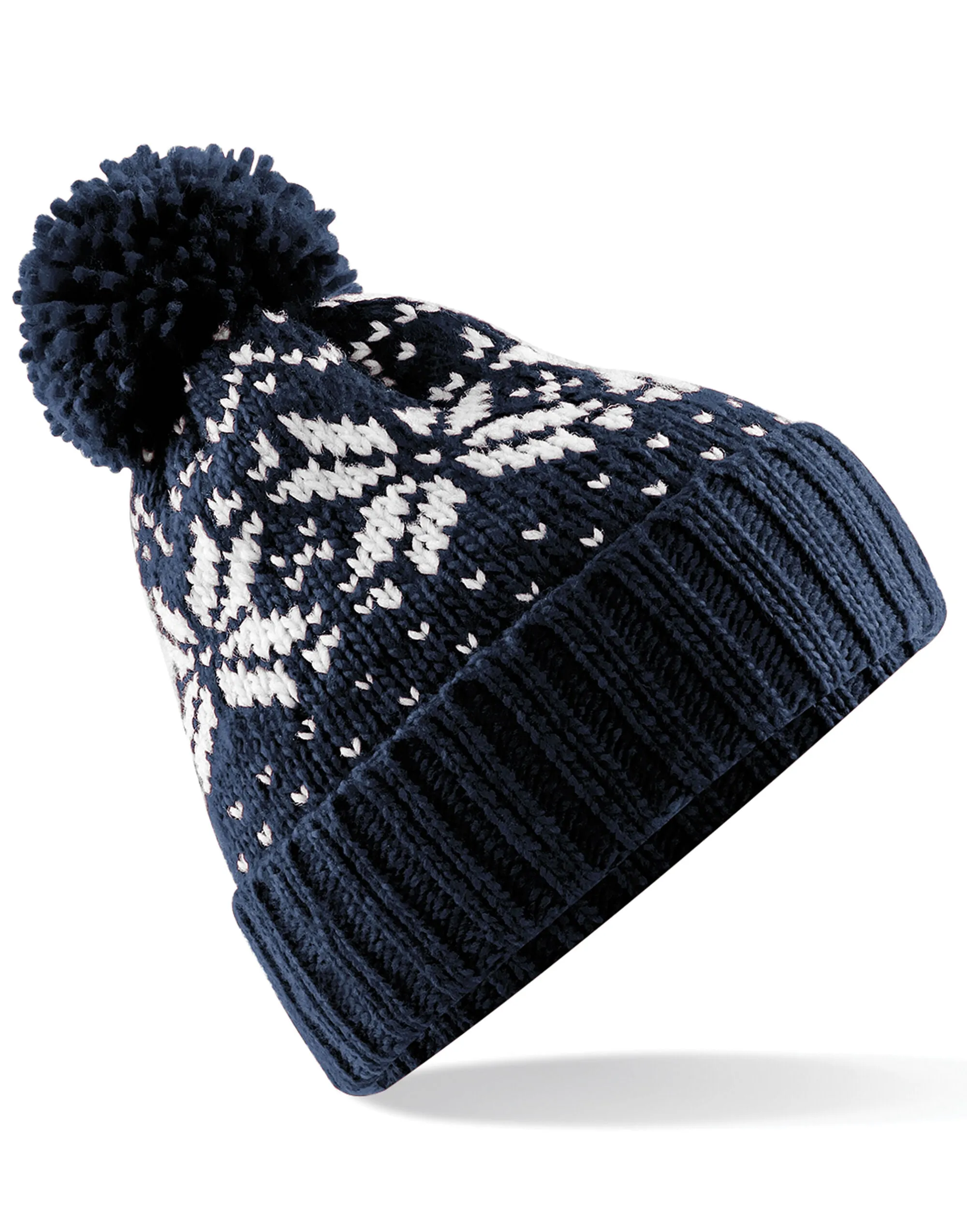 B456 Beechfield Fair Isle Snowstar® Beanie