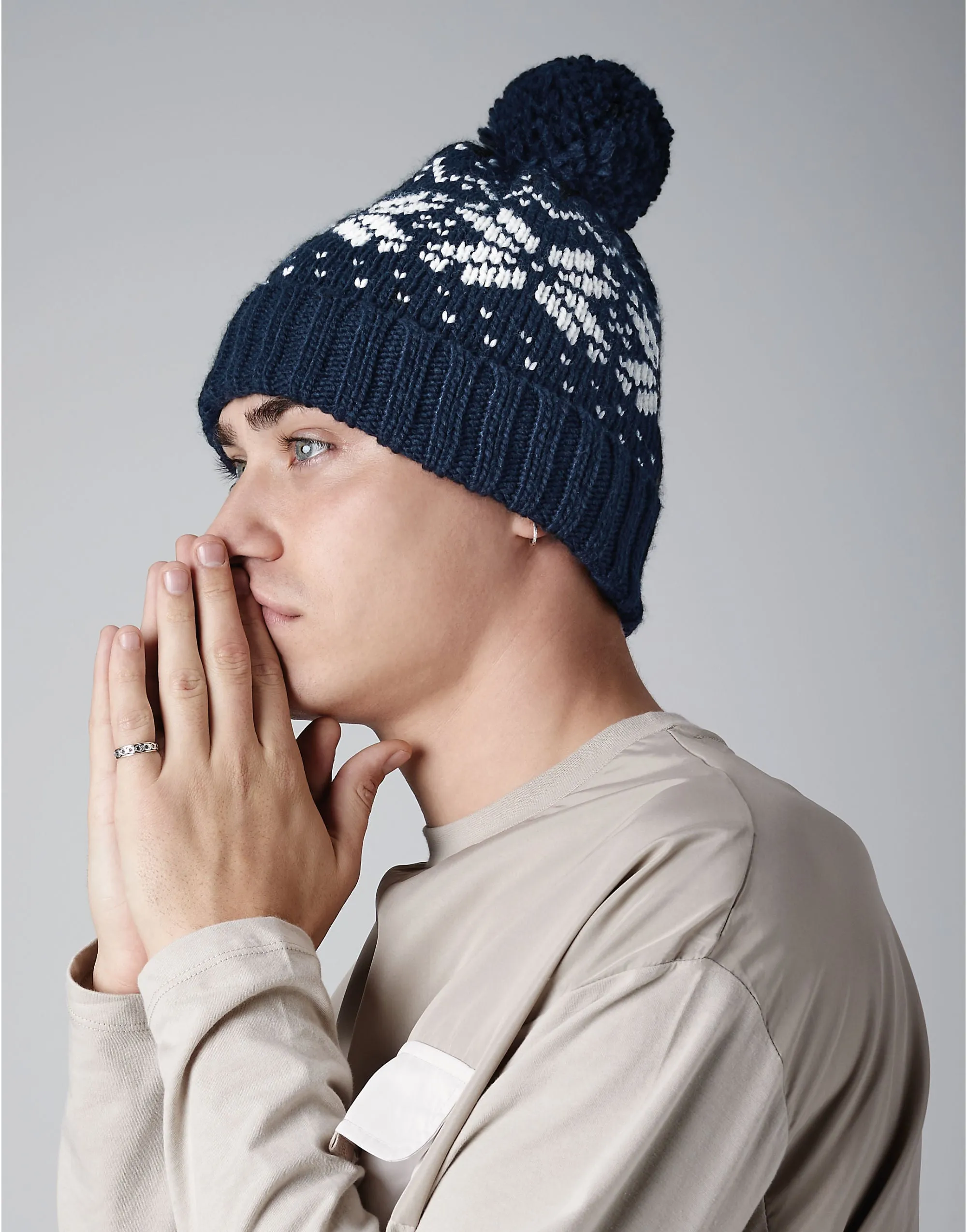B456 Beechfield Fair Isle Snowstar® Beanie