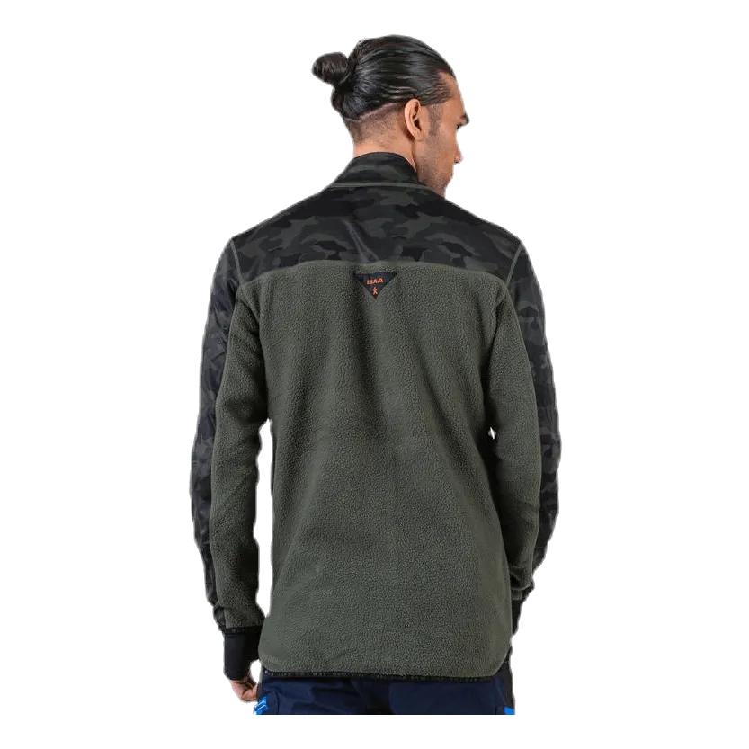 Camo Fleece Jacket Green
