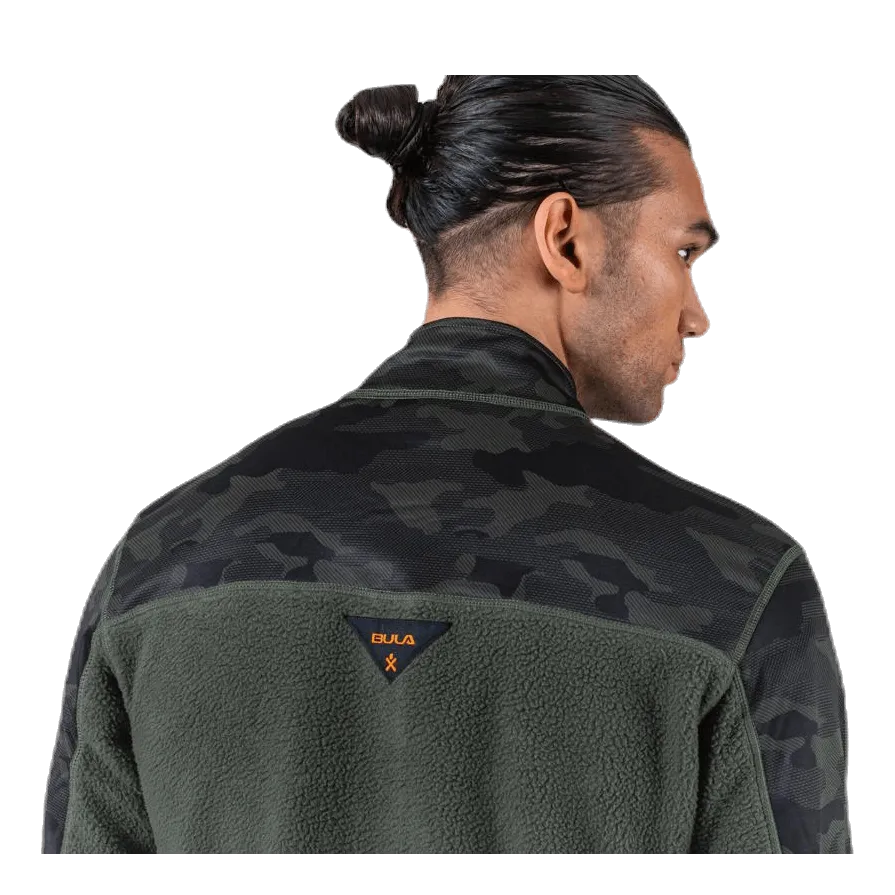 Camo Fleece Jacket Green
