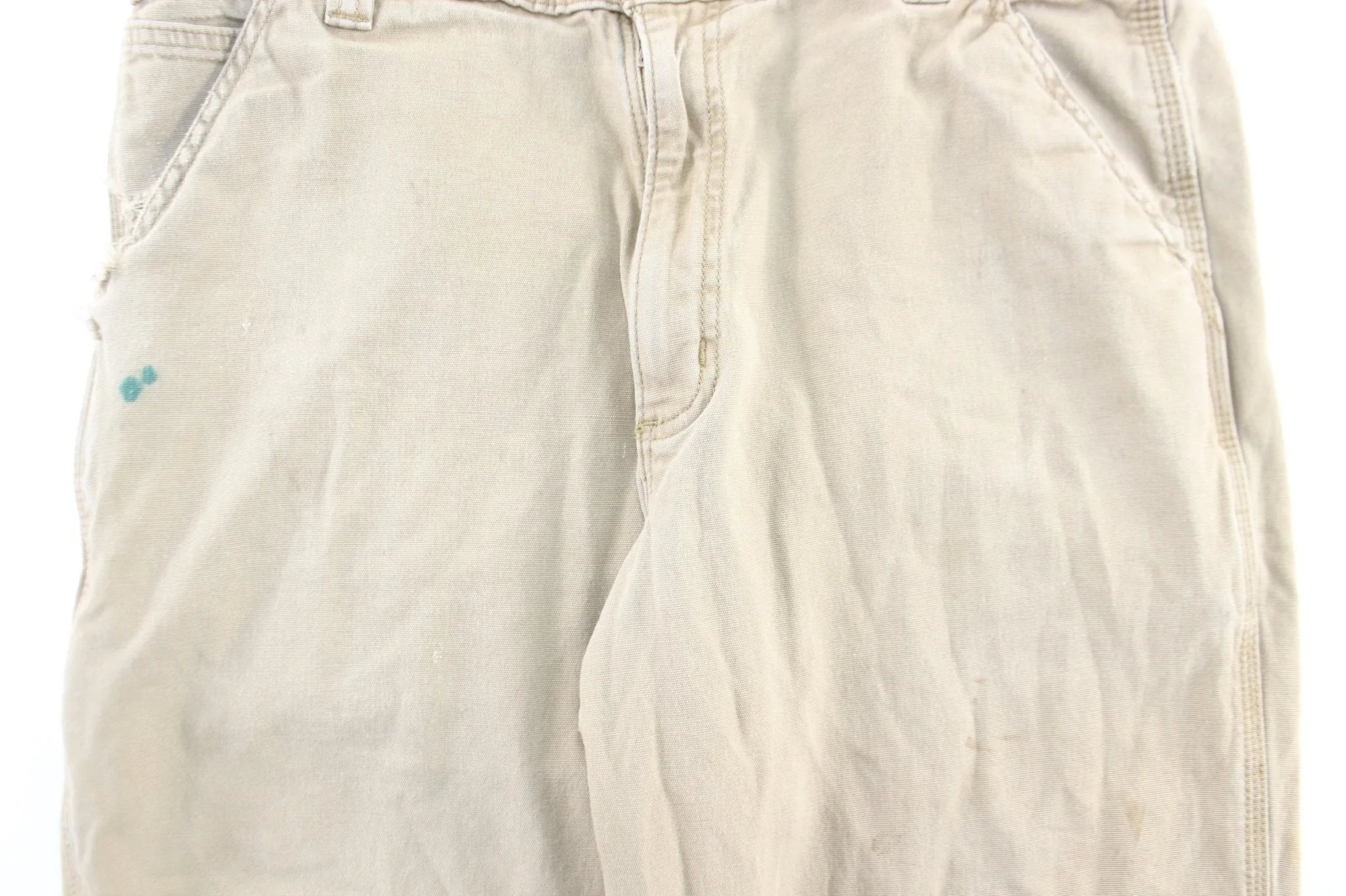 Carhartt Logo Patch Tan Relaxed Fit Pants