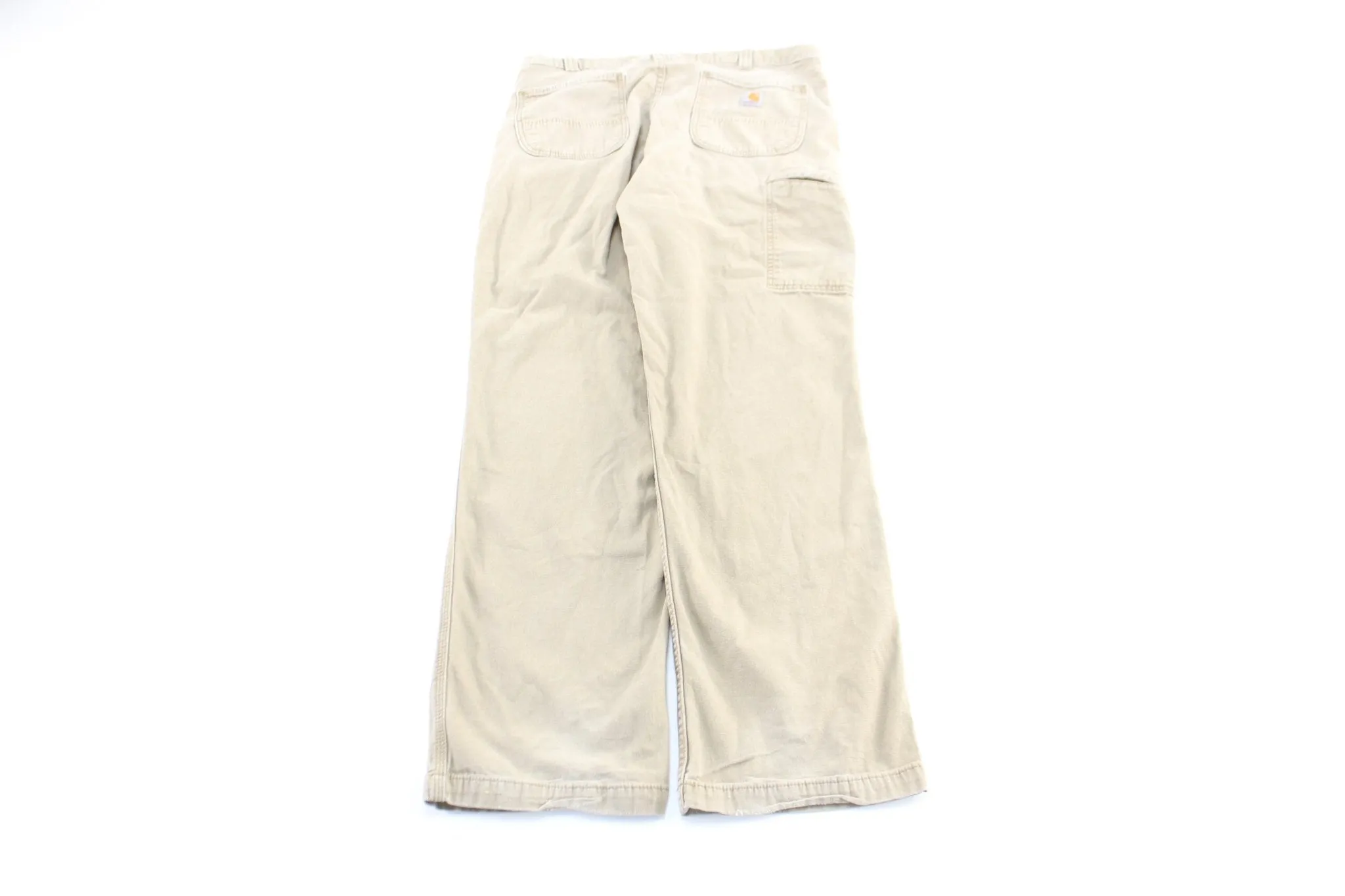 Carhartt Logo Patch Tan Relaxed Fit Pants