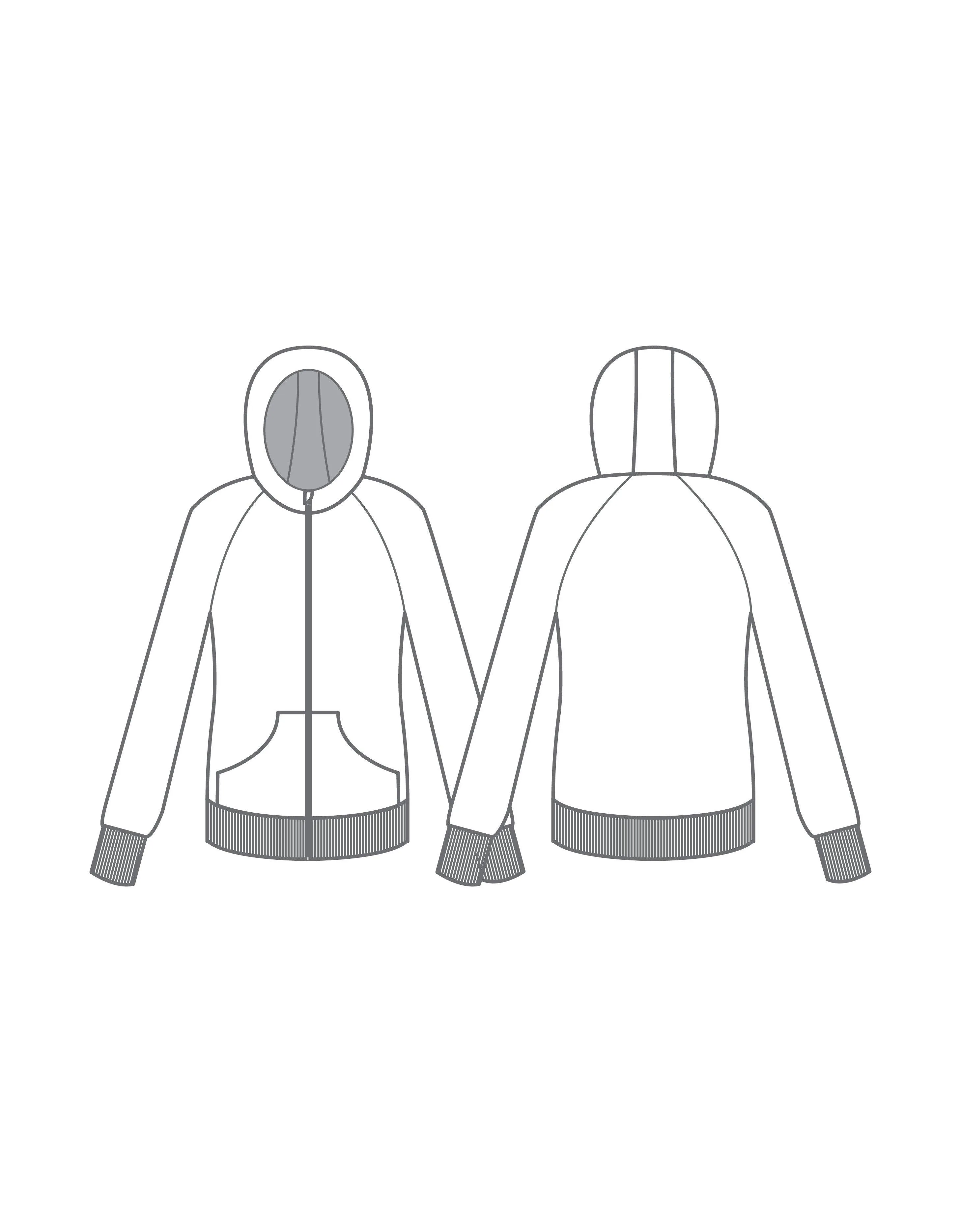 Chevron Full Zip Hoody