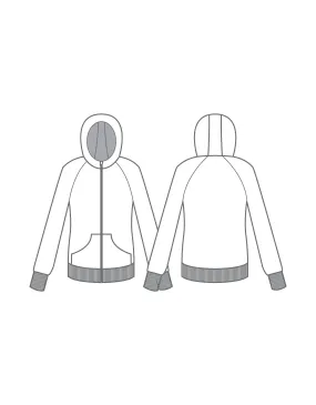 Chevron Full Zip Hoody