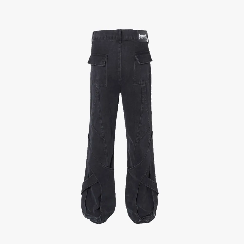 Cross Layered Flare Pants