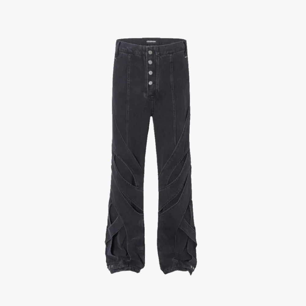 Cross Layered Flare Pants