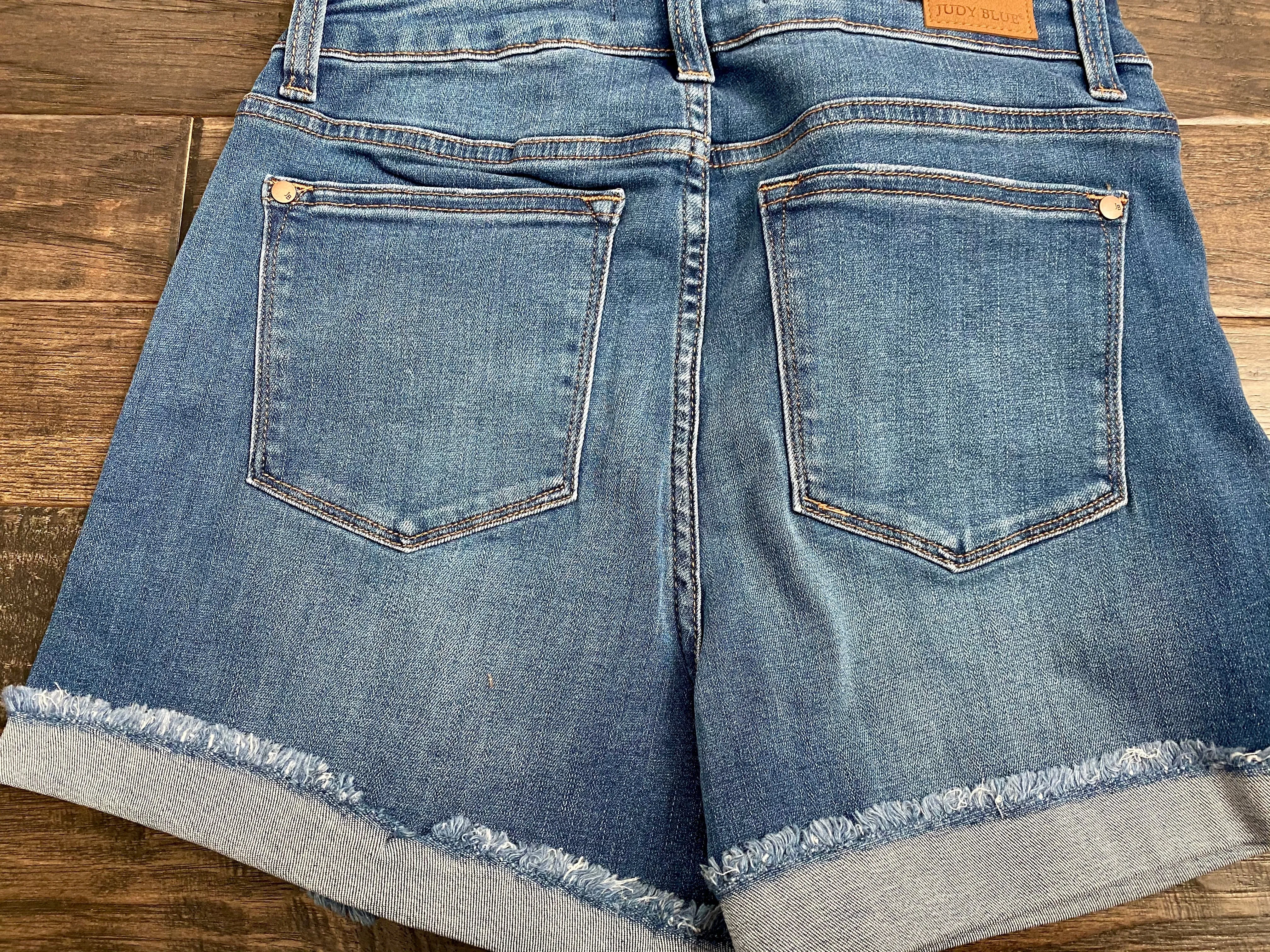 Cuffed Hem Shorts