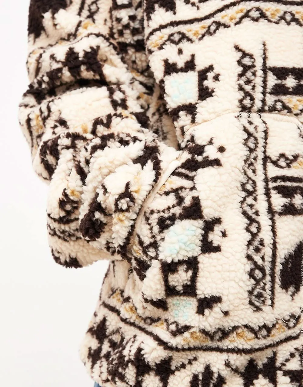 Dickies Hays Quarter Zip Fleece - Nordic All Over Print Light