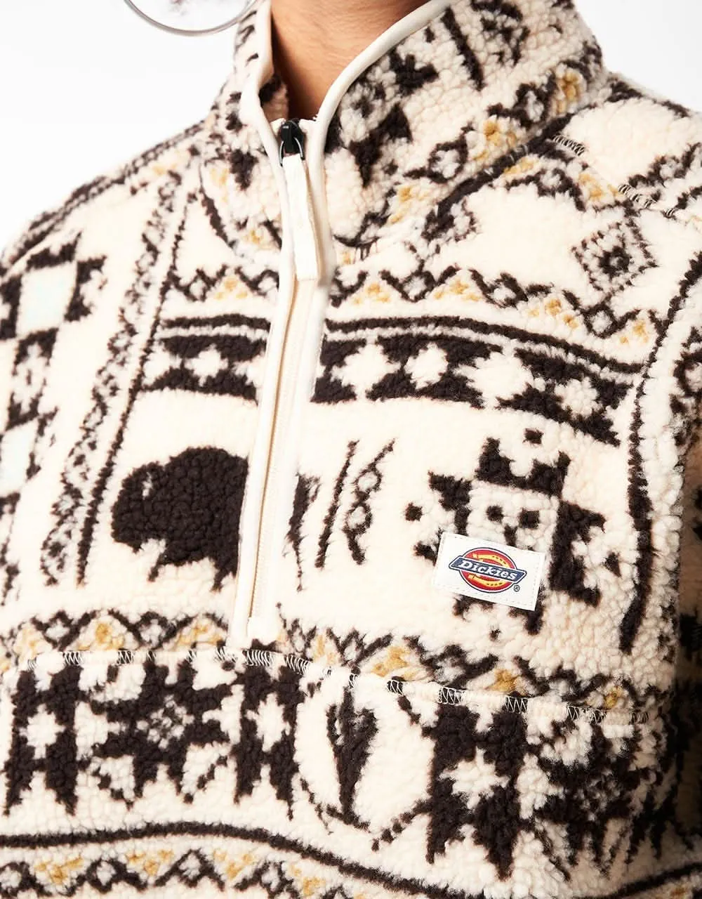 Dickies Hays Quarter Zip Fleece - Nordic All Over Print Light