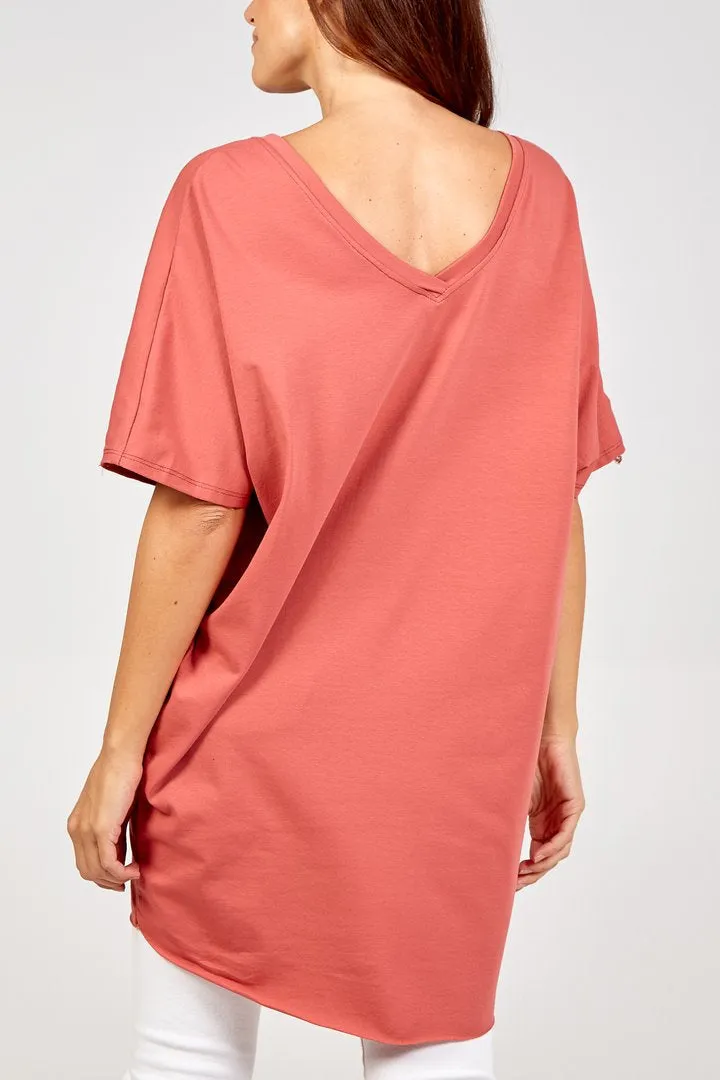 EASY... V-FRONT & BACK T-SHIRT