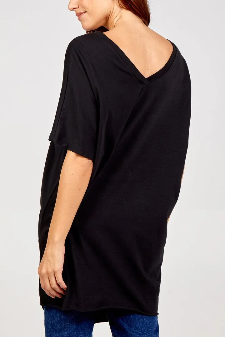EASY... V-FRONT & BACK T-SHIRT