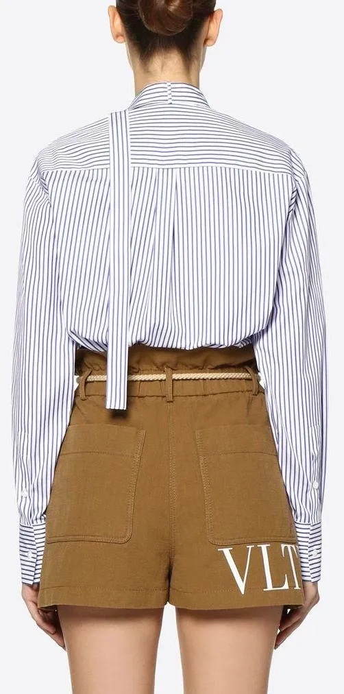Embroidered Hawaiian Hibiscus Poplin Shirt