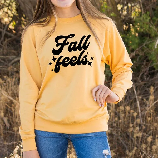 Fall Feels Stars Lightweight Sweatshirt