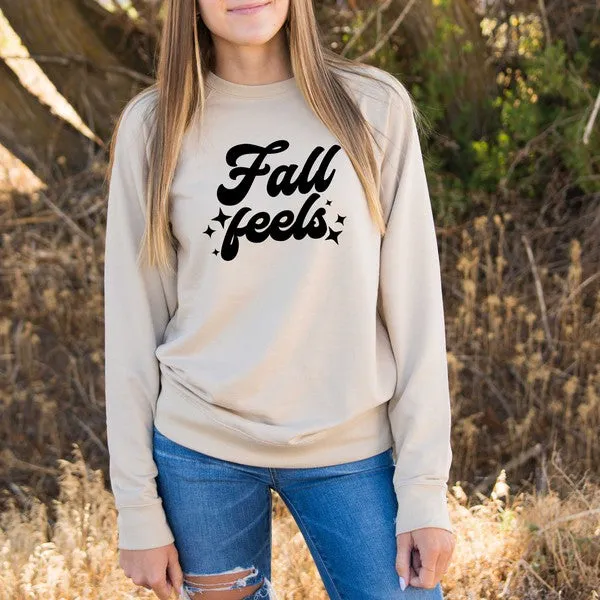 Fall Feels Stars Lightweight Sweatshirt