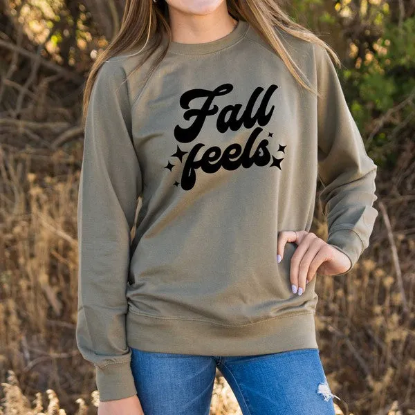 Fall Feels Stars Lightweight Sweatshirt