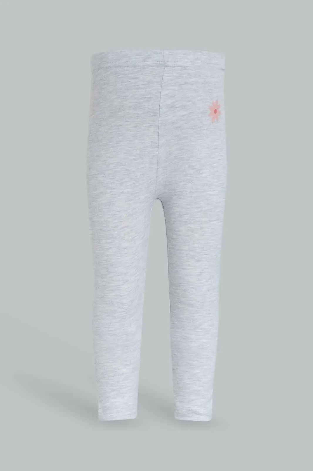 Infant Girls Grey Embellished Legging