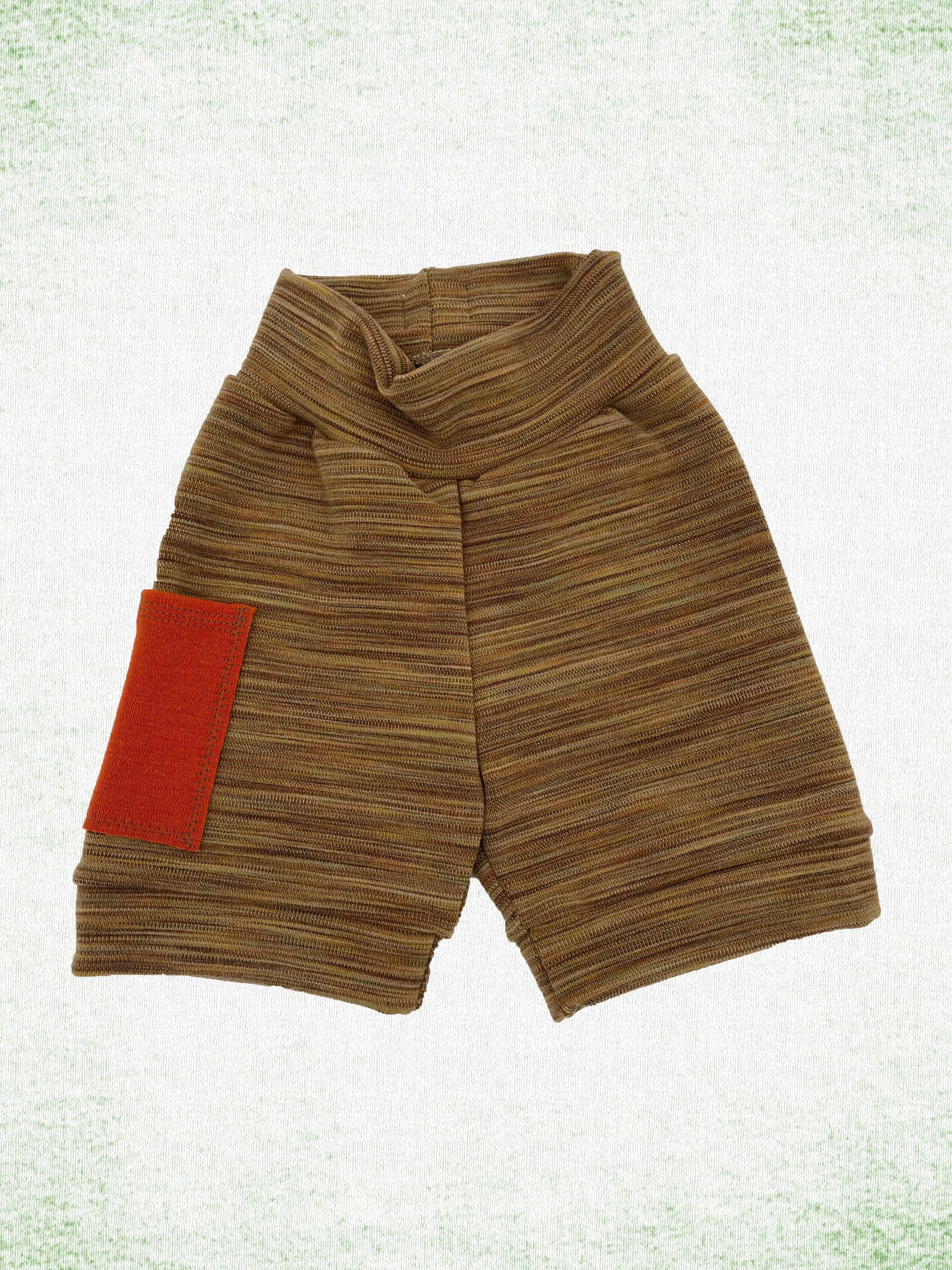 Large: Cuffed style PANTS length Shorts   pocket (sedimentary   autumn leaf)