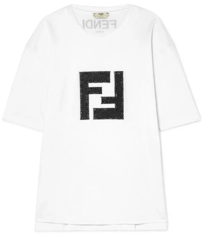 Logo Embellished Tee Shirt