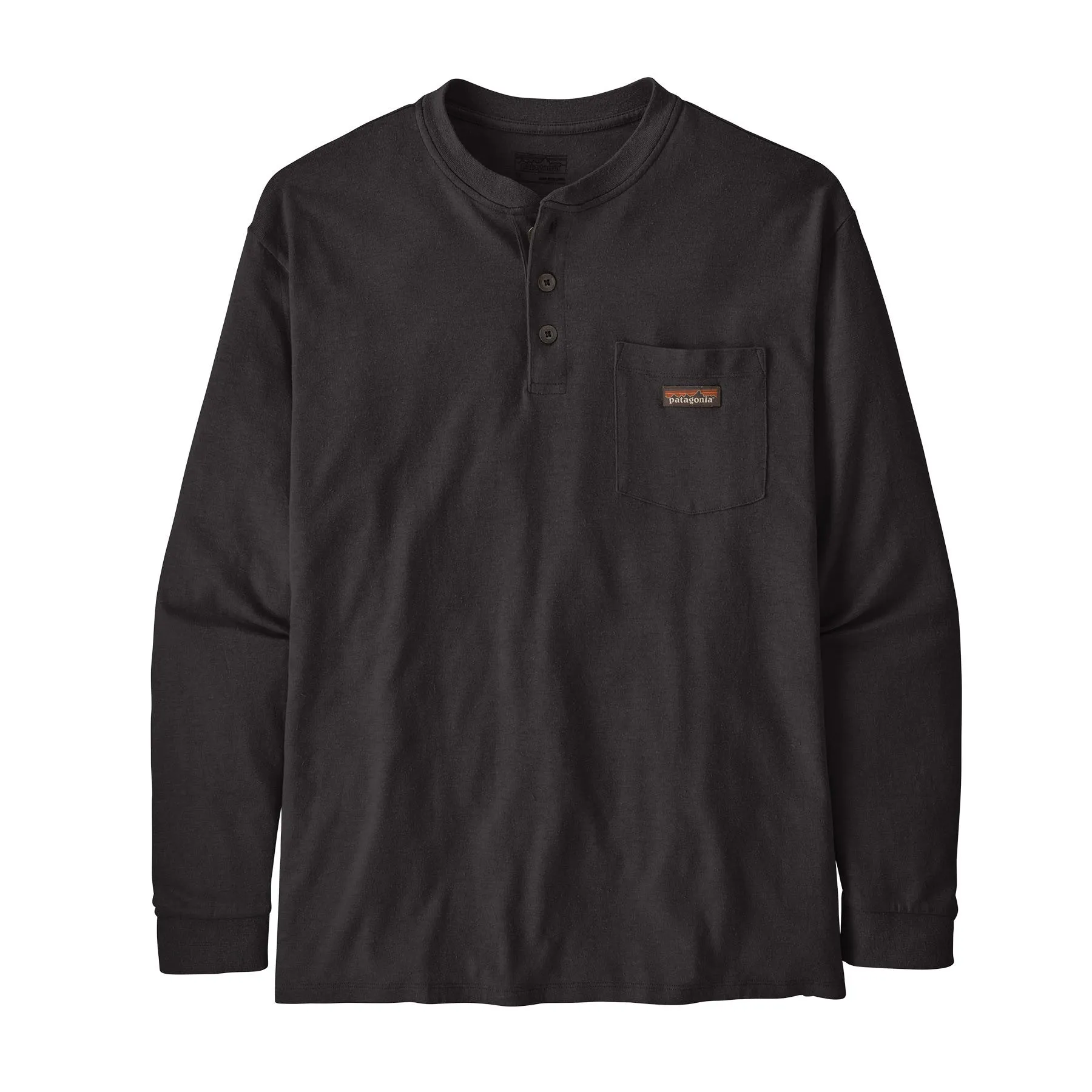 Men's Long-Sleeved Work Henley Pocket Tee
