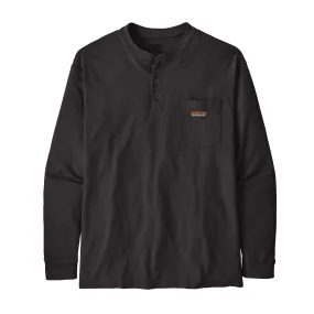 Men's Long-Sleeved Work Henley Pocket Tee