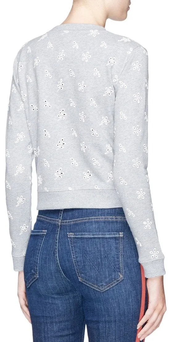 Mickey Floral Broderie Anglaise Sweatshirt
