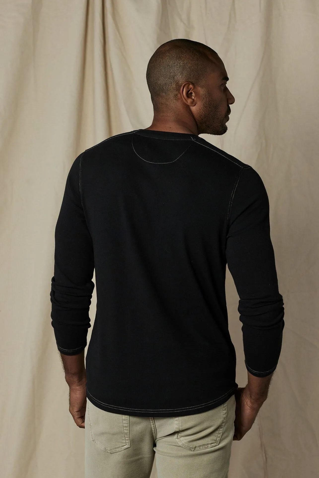 Puremeso Two Button Henley