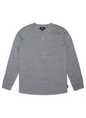 Redford L/S Henley Heather Grey