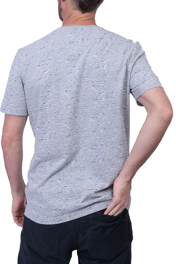 Silver Short Sleeve Henley