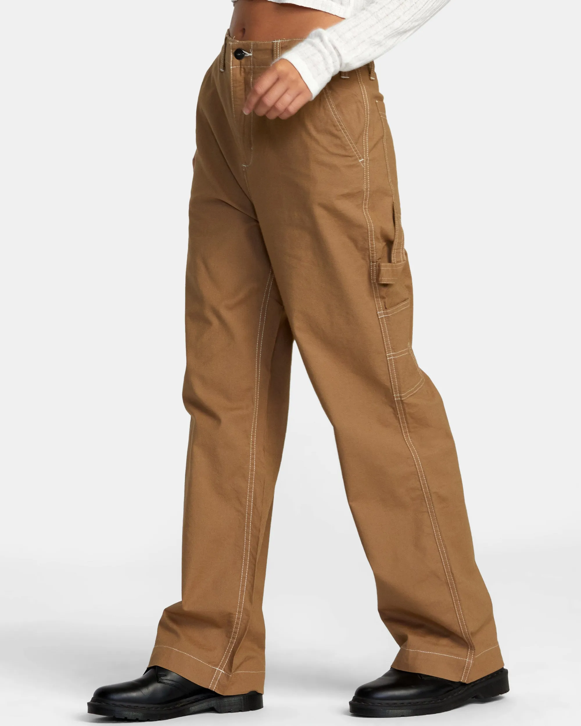 Spring Shift Relaxed Fit Pants - Ermine