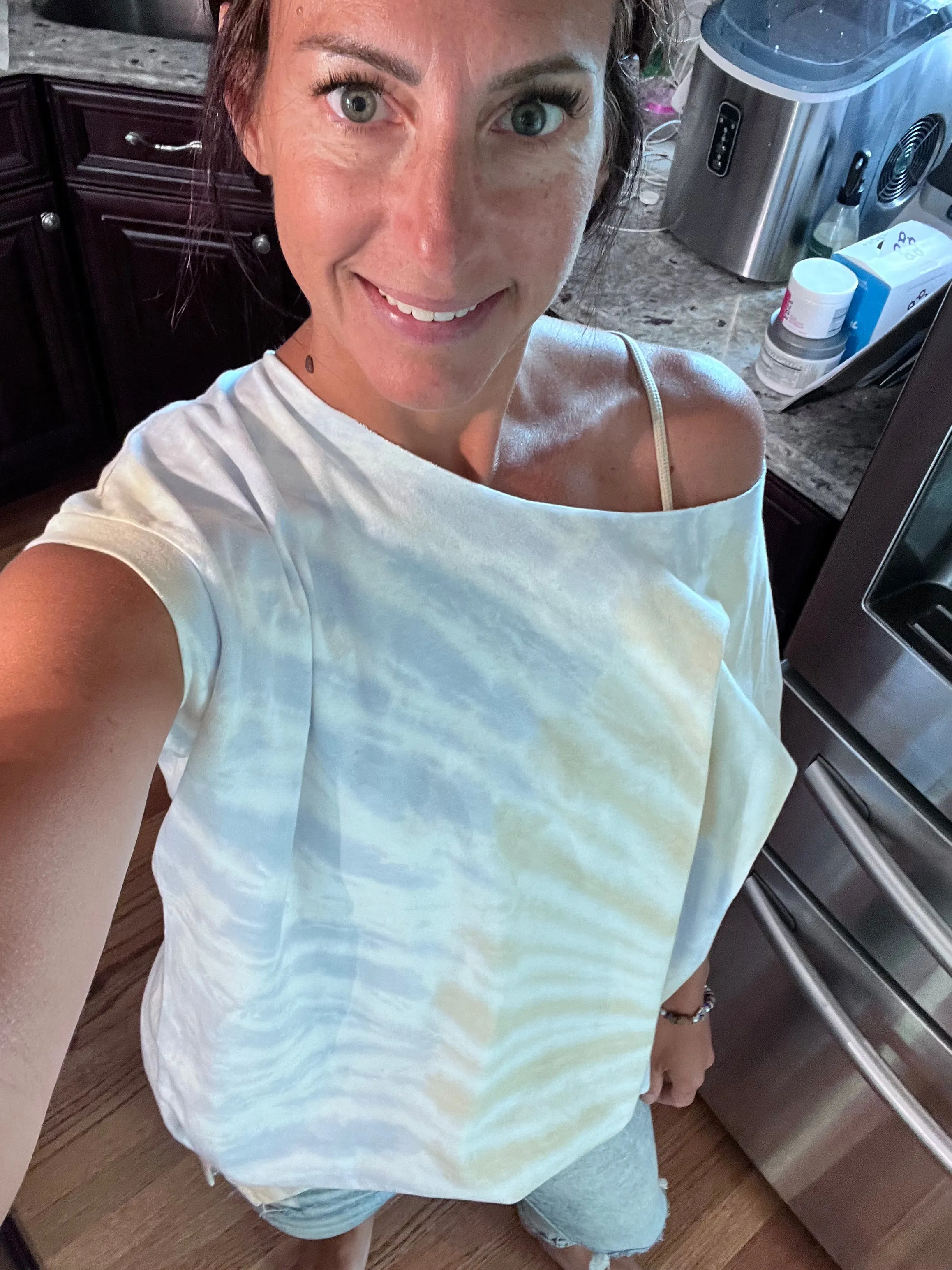 Sunray Tie-Dye Cotton Top