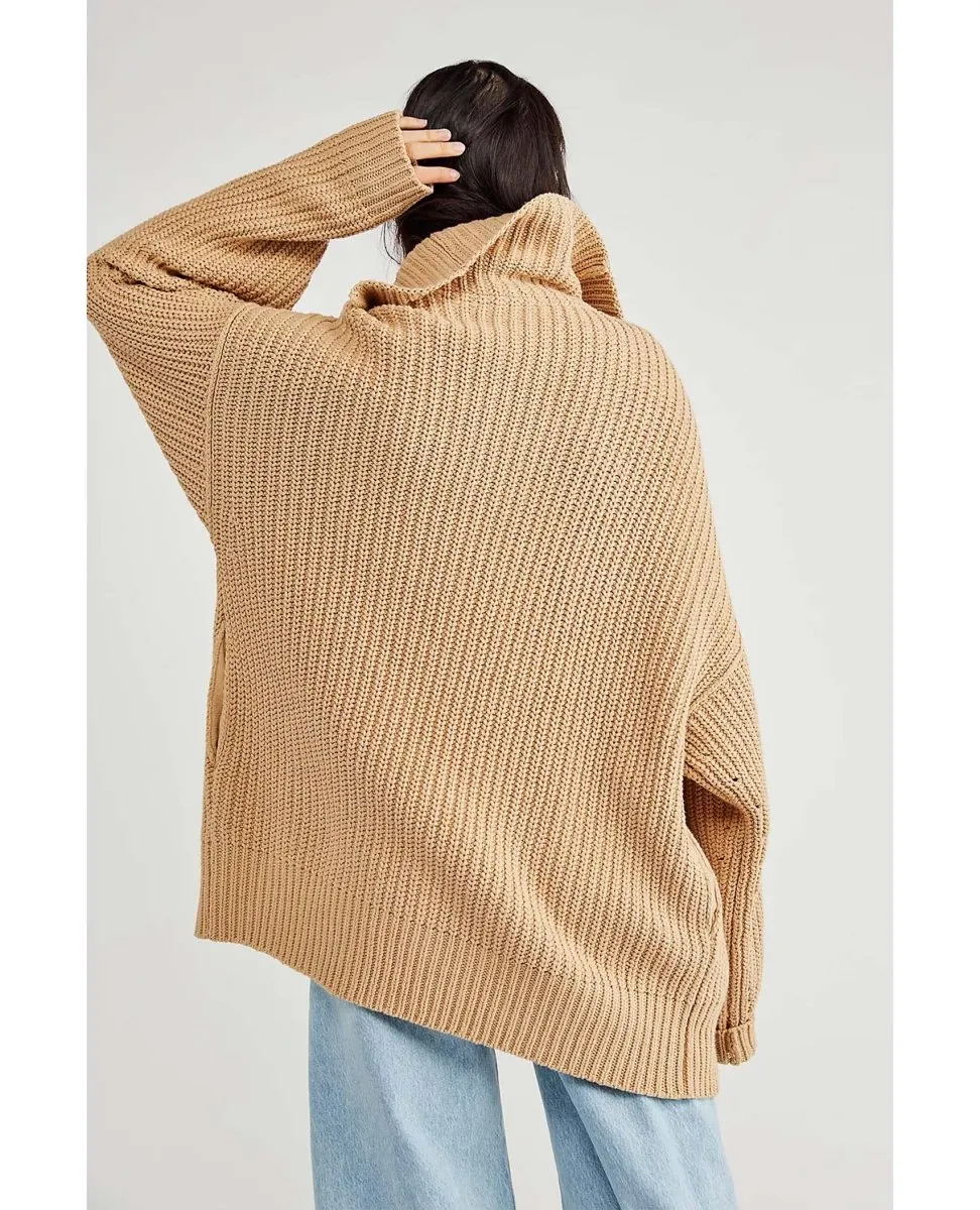 Swim Too Deep Cardi Almond
