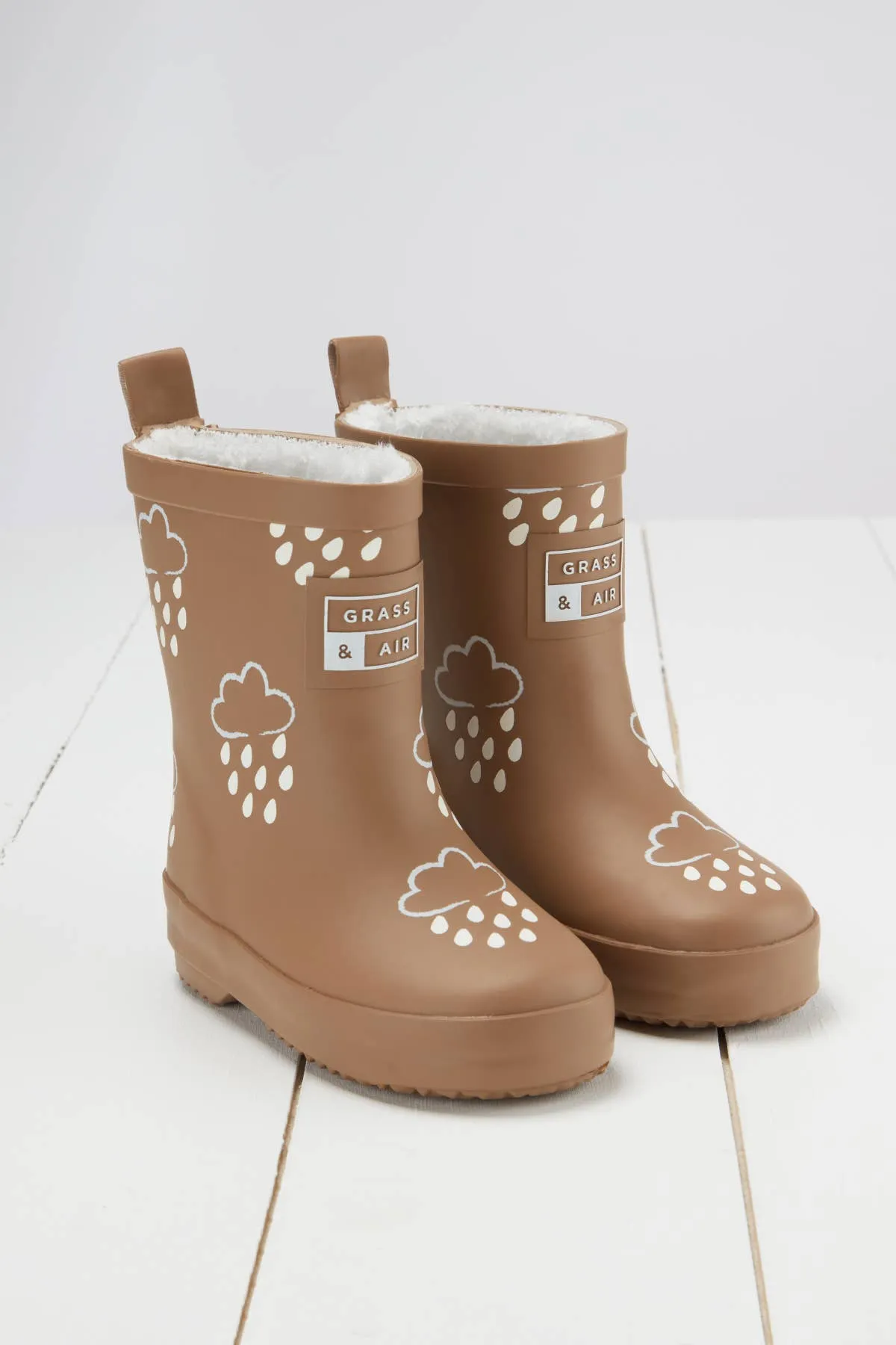 Toffee Brown Colour-Changing Kids Wellies