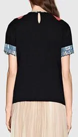 'Trompe L'oeil' Sequin T-Shirt