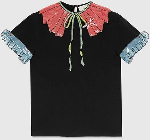 'Trompe L'oeil' Sequin T-Shirt