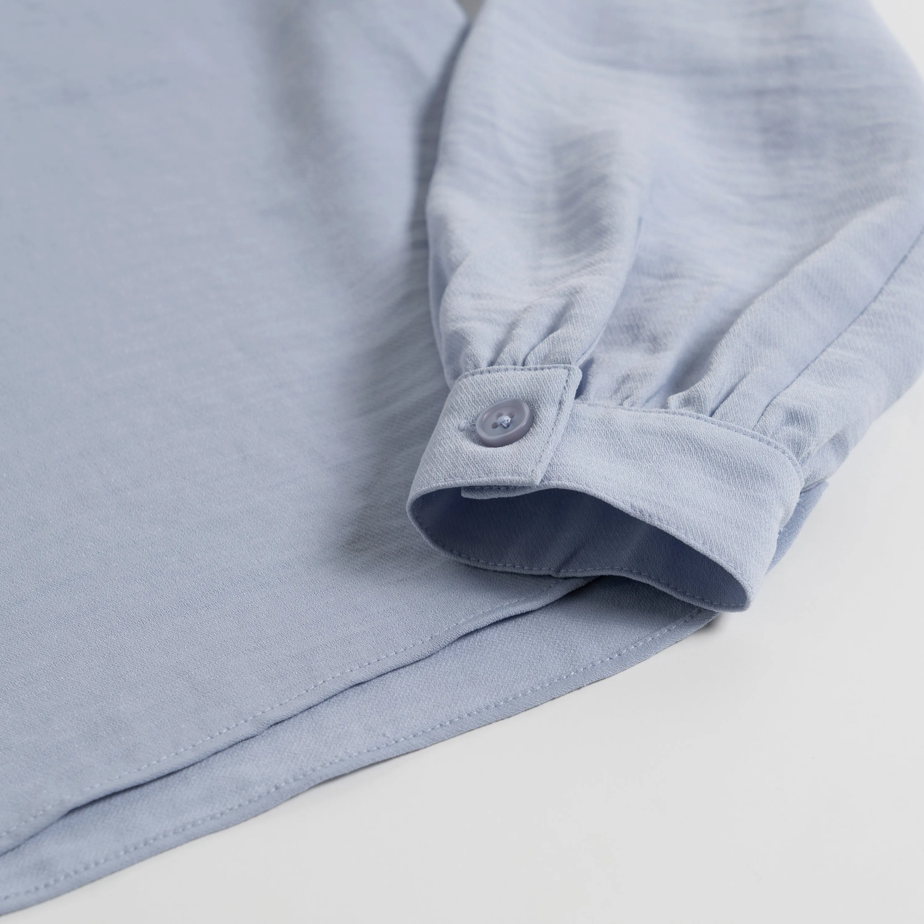 Washed Ruffle Henley